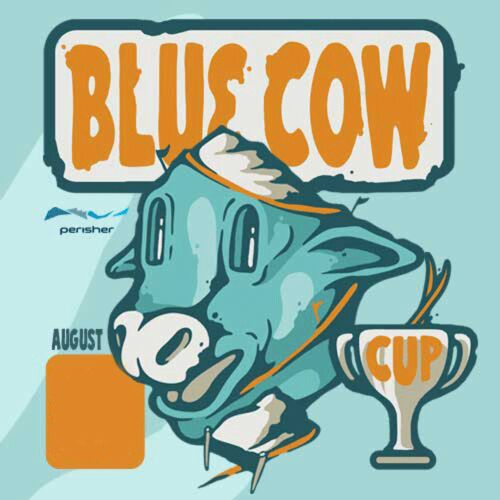 Blue Cow Cup