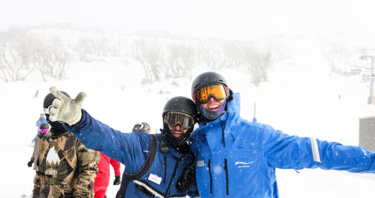 Fresh August snowfall at Perisher