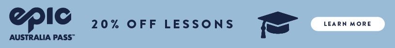 20 percent off lessons for epic pass holders promotion banner