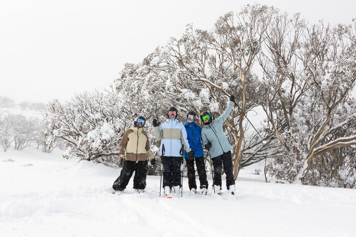 Friends at perisher ski resort