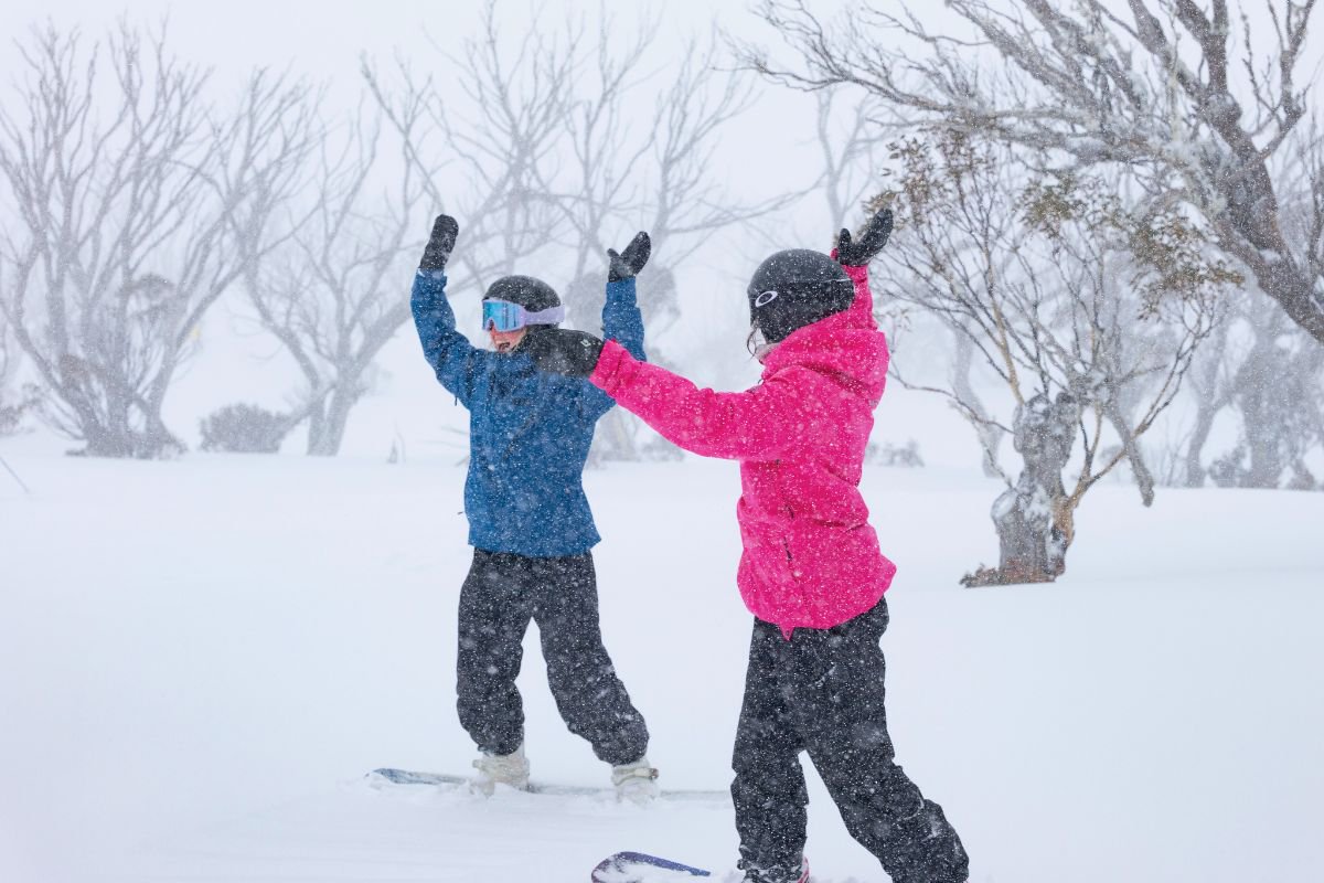 Friends at perisher ski resort