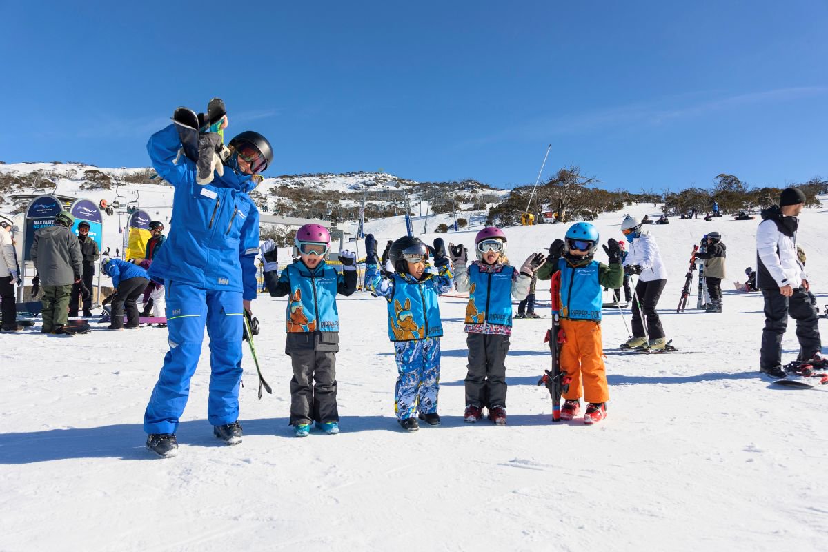 Kids in a Lesson at Perisher