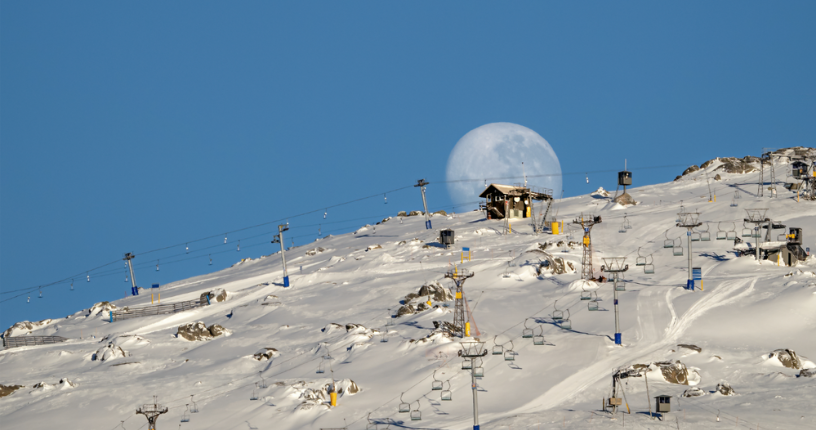 Blue Sky on Mt. Perisher Ski Resort