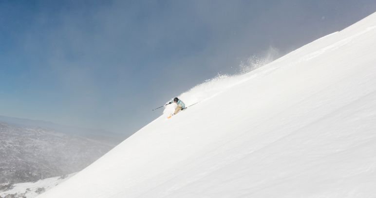 Fresh snow across the Perisher resort