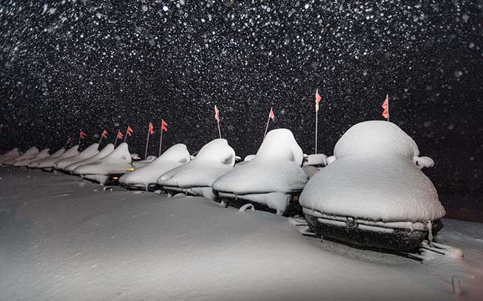 Skidoos Perisher Snowfalls