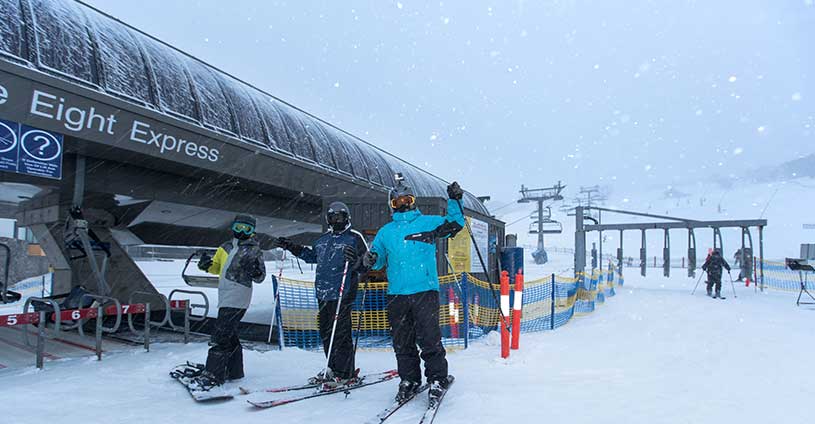 Storm Perisher Front Valley skiing