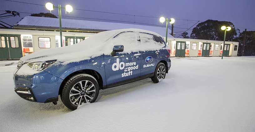 Subaru Snowfall