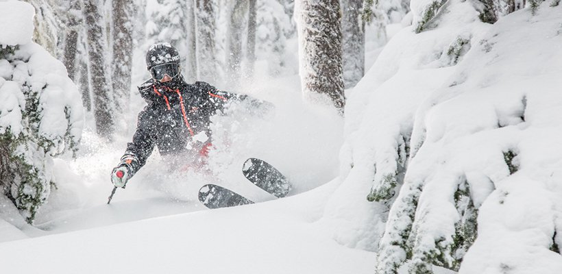 Skier WB Heaps Of Snow