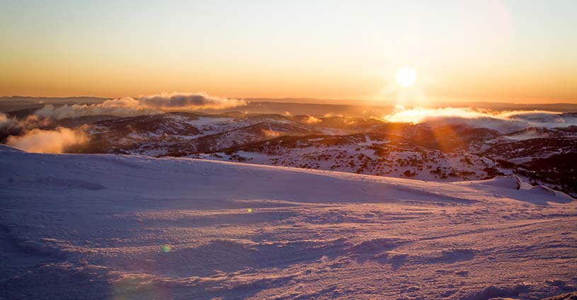 Sunrise Morning Perisher New Snow