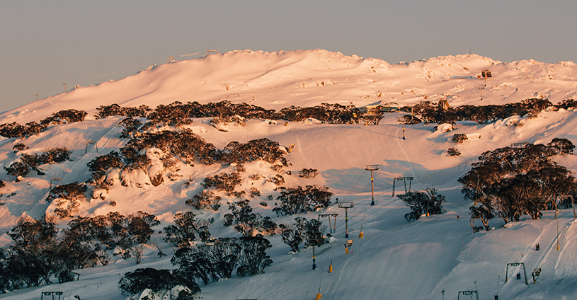 Sunrise Mt Perisher Snowy Mountains