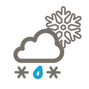 Heavy shower or snow possible. Heavy shower or snow possible.