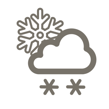Cloudy. Snow showers. NW winds Cloudy. Snow showers. NW winds