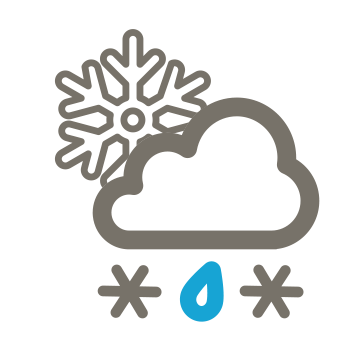 Cloudy. Snow tending to rain early. Strong NW winds Cloudy. Snow tending to rain early. Strong NW winds