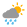 Mostly cloudy. Clearing shower. Fresh NW winds